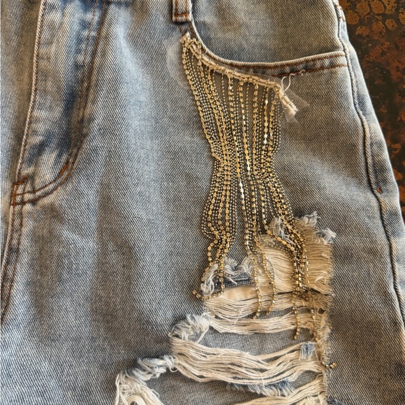 Blue B Collection Denim Shorts - Picture 5 of 6